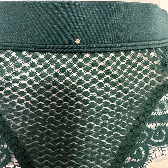 Gooseberry intimates full on glam bra and panty set lingerie emerald green - Picture 7 of 16